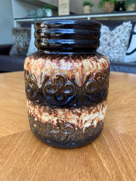 Small West German Fat Lava Vase