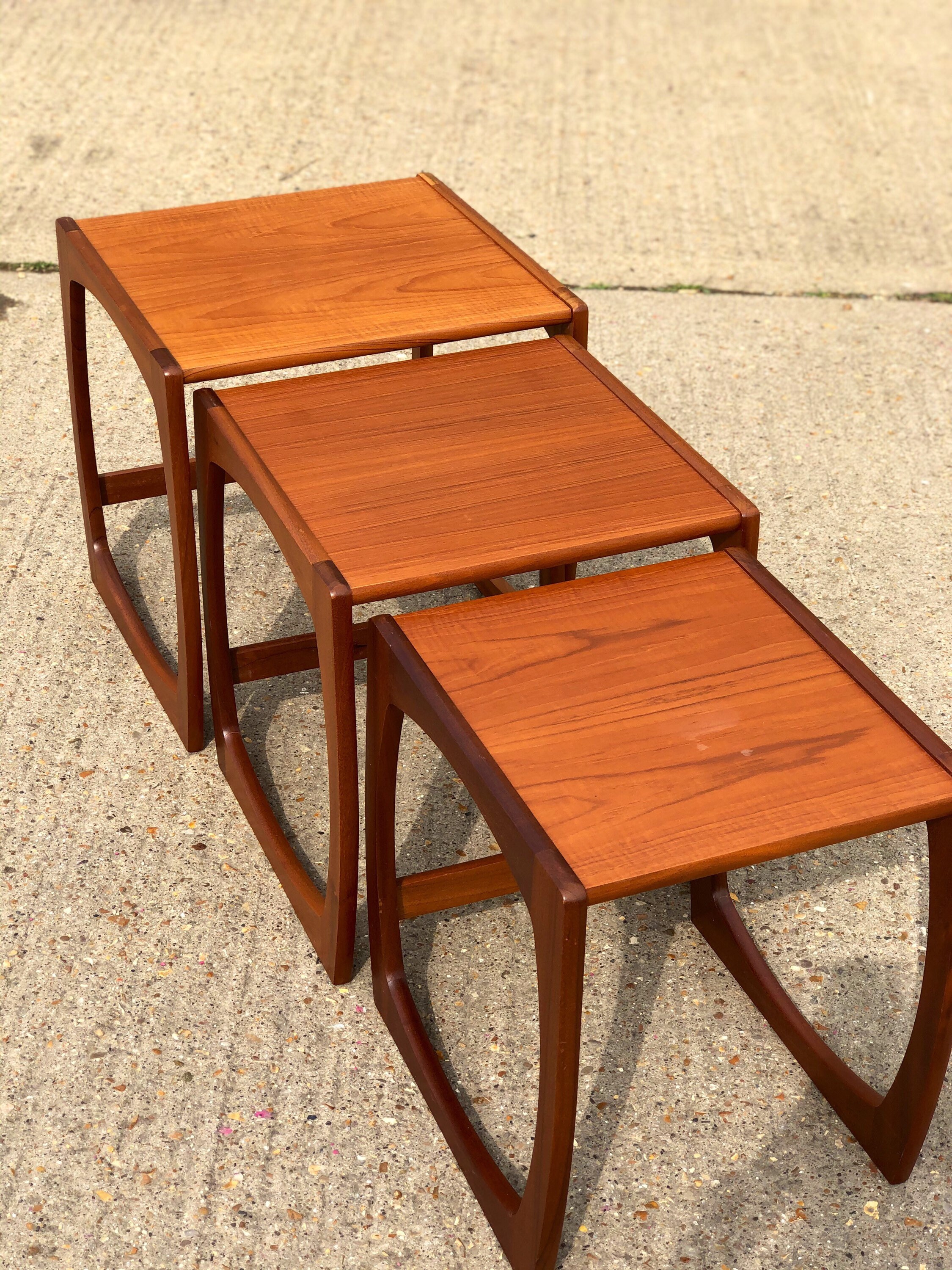 Teak MCM Nest of Tables G Plan Quadrille Style