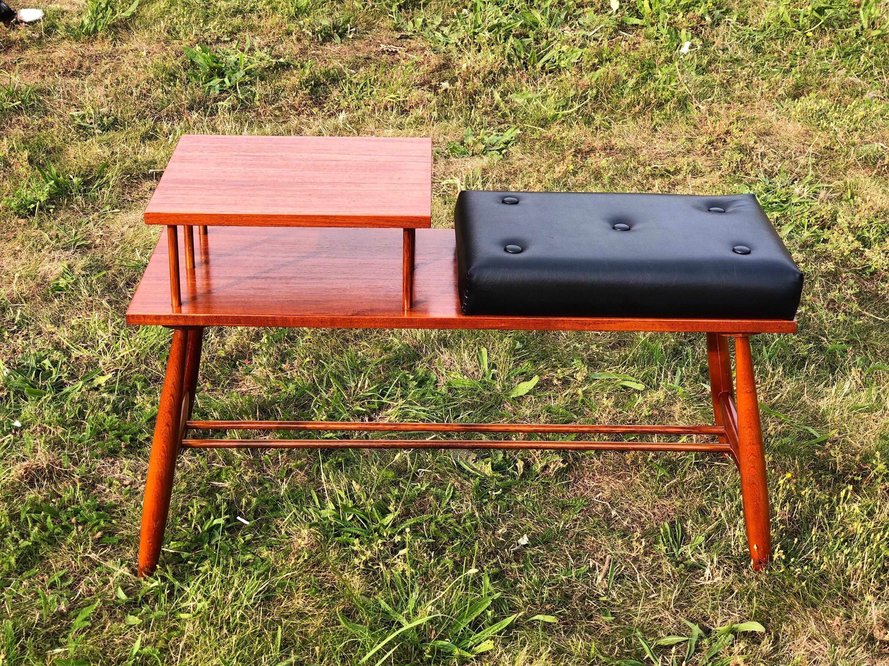 1940 telephone table with seat outlet