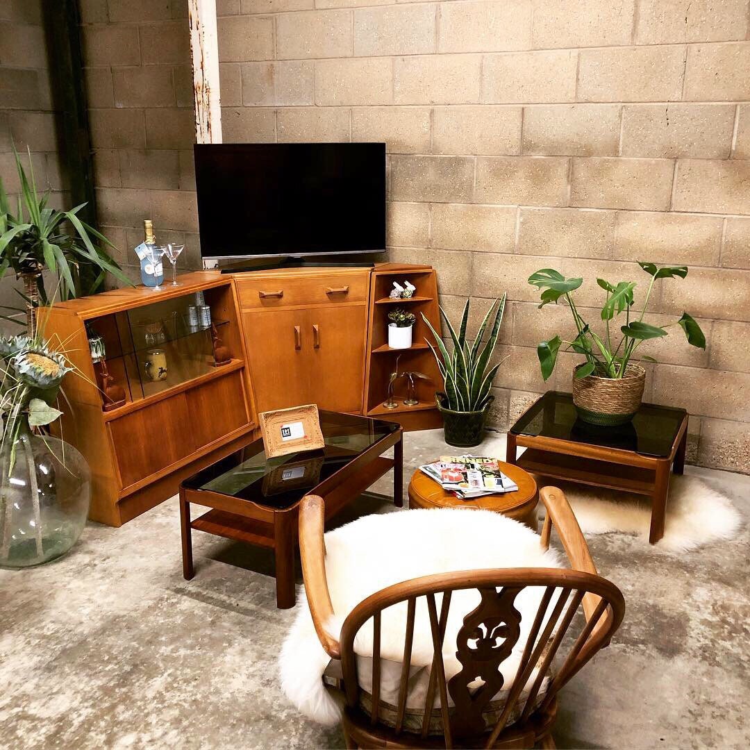 G Plan's Modular Corner Storage Unit From The Brandon Range in Light Oak