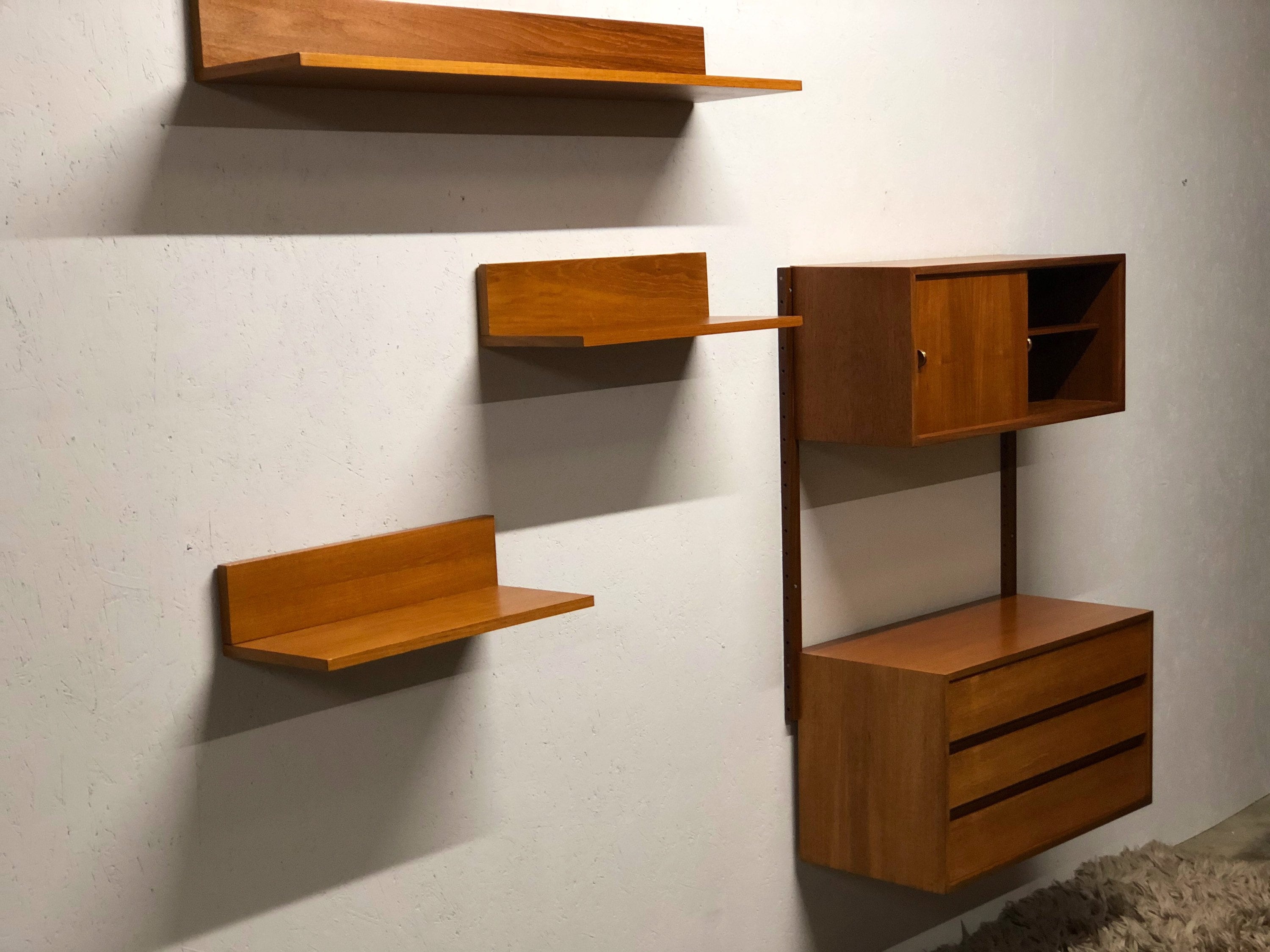 Custom made Teak Shelves