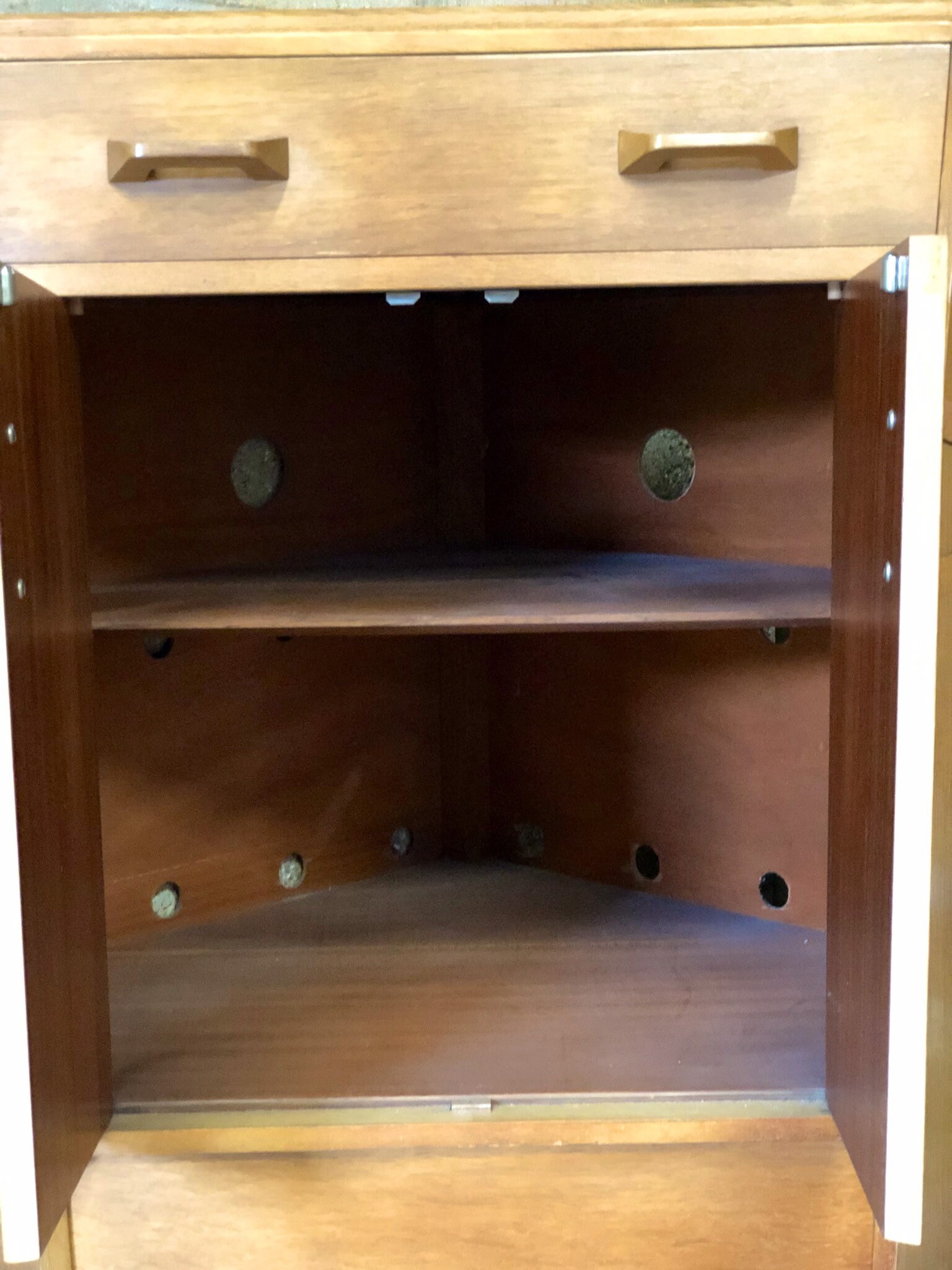 G Plan's Modular Corner Storage Unit From The Brandon Range in Light Oak