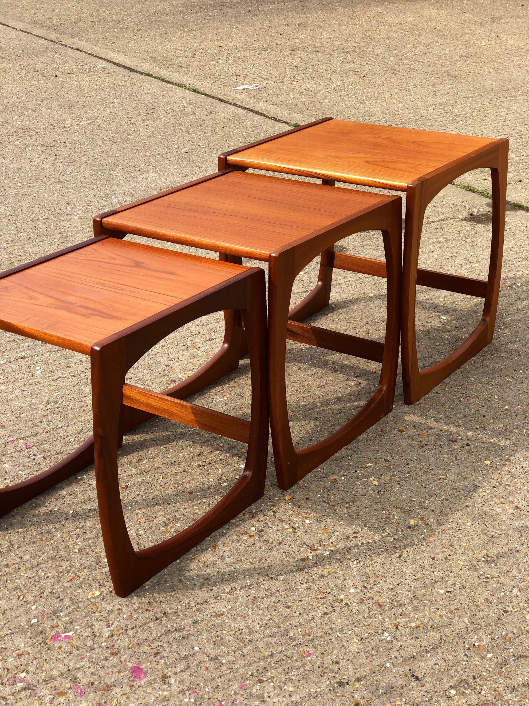 Teak MCM Nest of Tables G Plan Quadrille Style