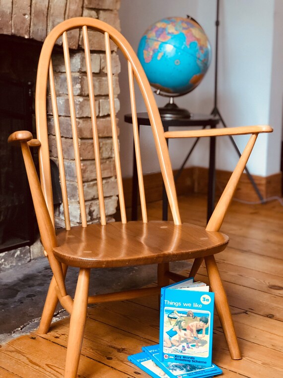 Ercol Low Windsor Quaker Fireside Chair Etsy
