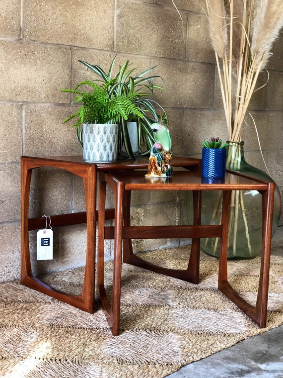 A Nest of Two G Plan Fake End Coffee Tables