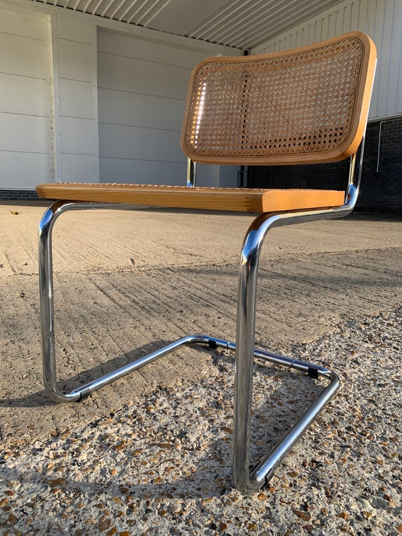 A Bauhaus Blond Cesca Chair Vintage 1980s