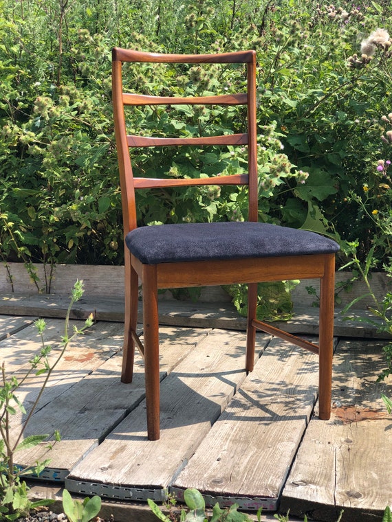 A McIntosh Teak MCM Dining Desk Chair Newly Upholstered