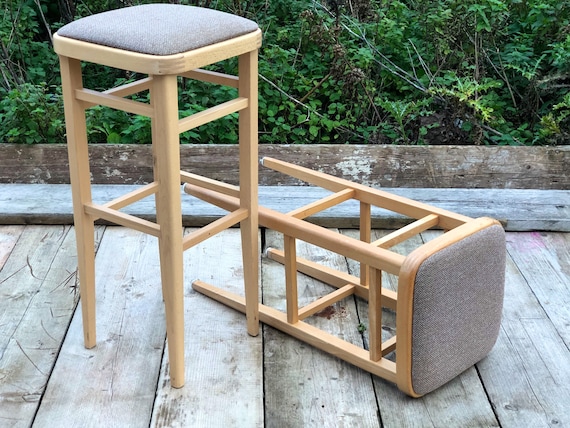 A Pair of Vintage Kitchen Stools - Commission Us !