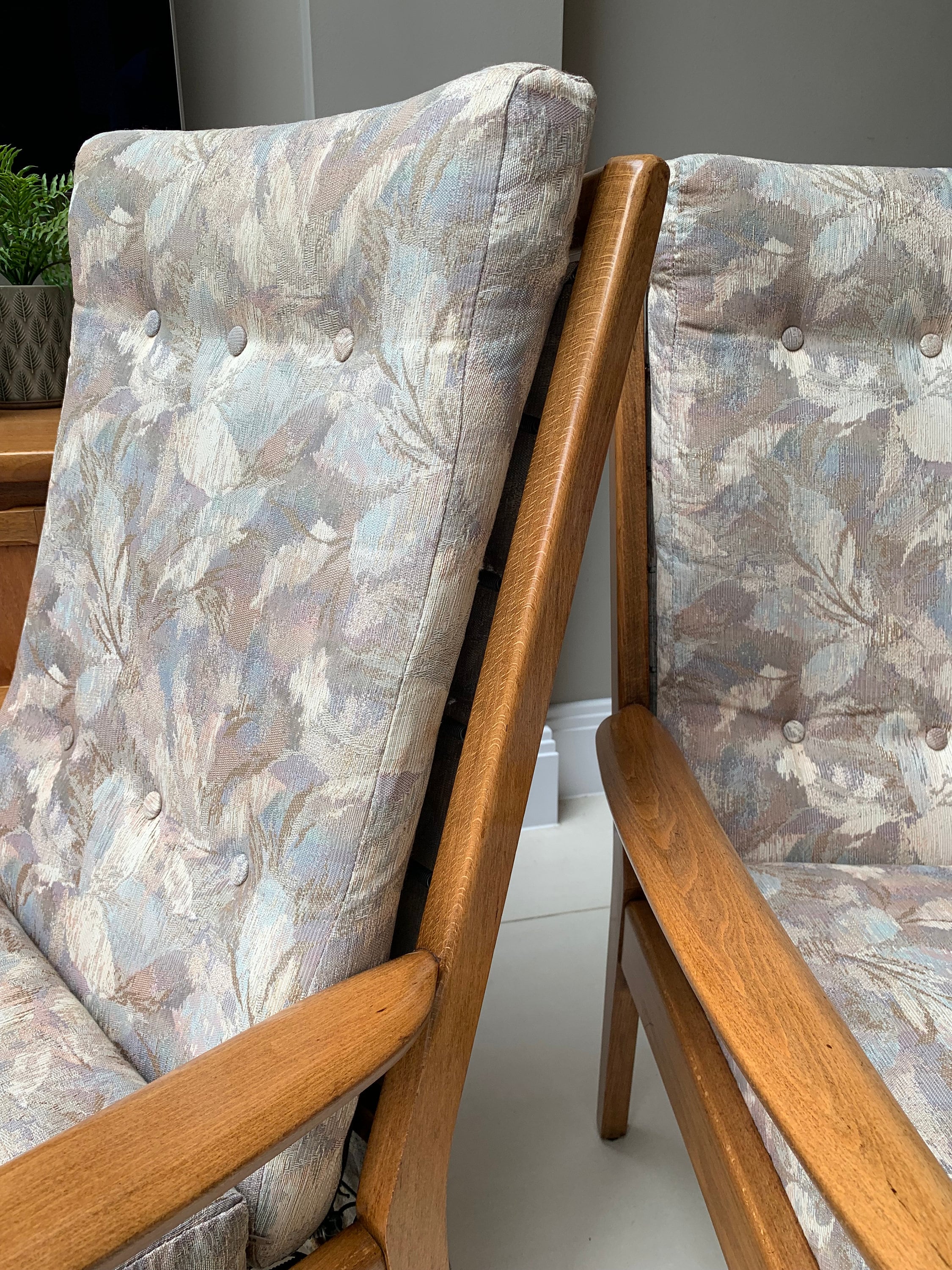 A Pair of Vintage Cintique Lounge Chairs