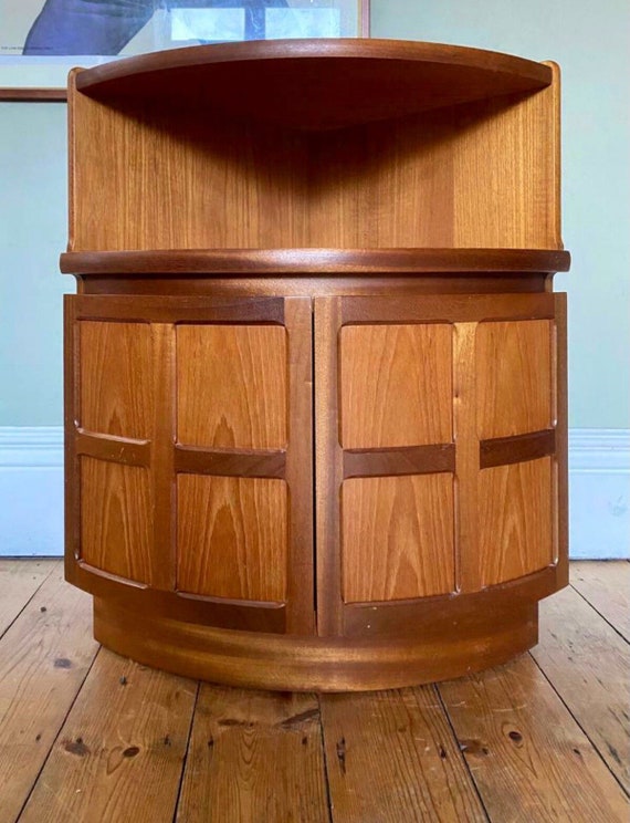 Vintage Nathan Squares Corner Cupboard/Bedside Cabinet