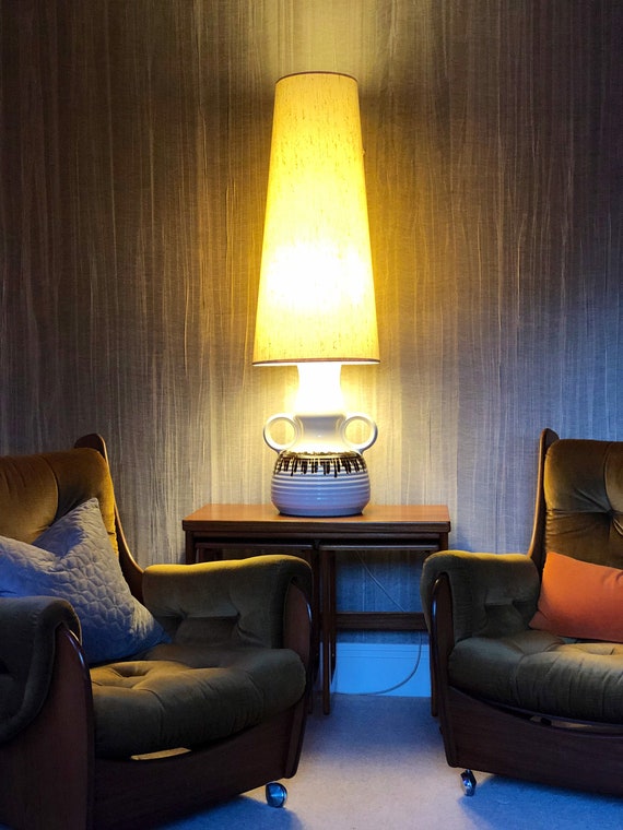 60s Ceramic German Table /Floor Lamp