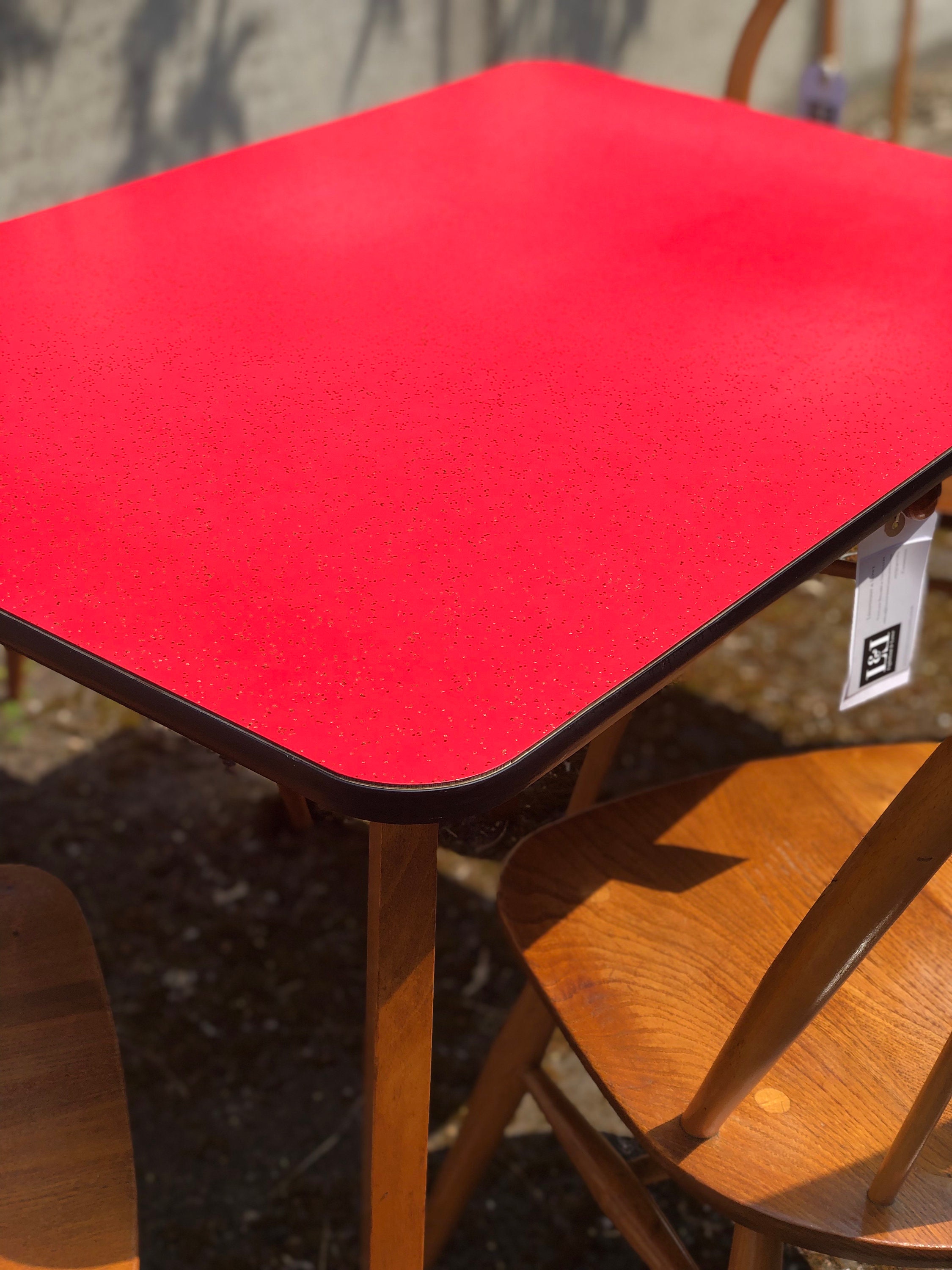 60s Retro Red Formica Kitchen Dining Table Desk With Drawer Etsy UK