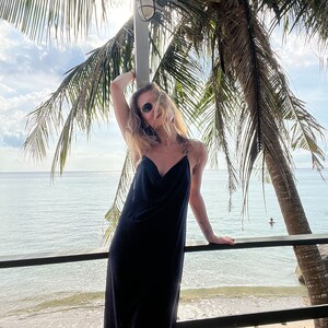 open back holiday dress Long Black | Backless Dress | Long Maxi Dress | Open Dress | Maxi Black Summer Dress | Dress | Spaghetti Strap INV-81873