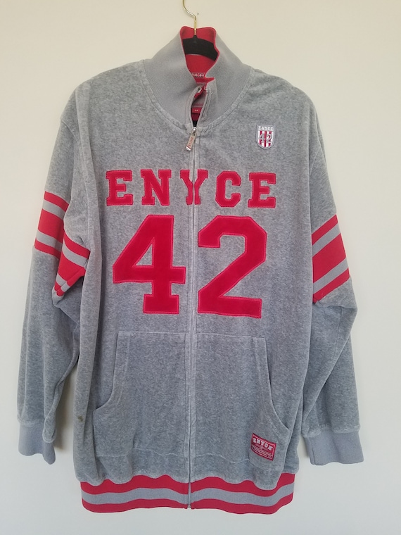 ENYCE Vintage Medium 90s Velour zip sweatshirt