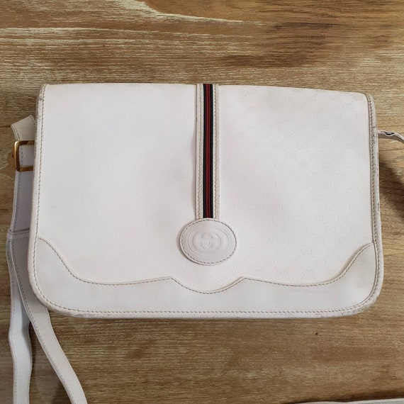 vintage white gucci purse