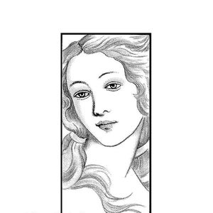 VENUS -Venere di Botticelli - CLiNG RuBBer STAMP by Cherry Pie S571
