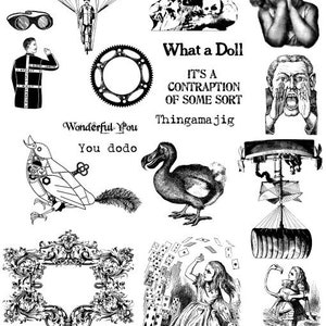 INVENTIONS!, CONTRAPTIONS, THINGAMAJIG, conjunto de carimbos desmontados da Cherry Pie - Placa 162