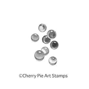 Crystal marbles small- CLING Rubber STAMP for acrylic block J309