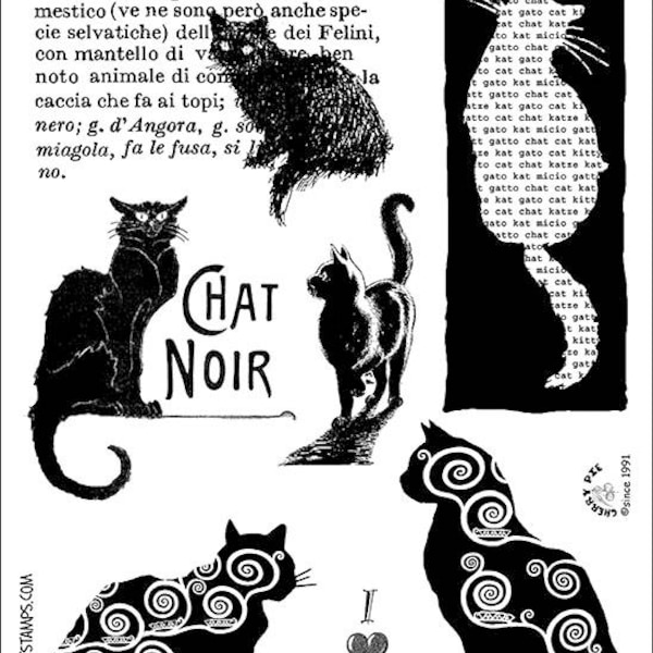 CATS (2) - Set von unmontierten Stempel von Cherry Pie - Platte 31