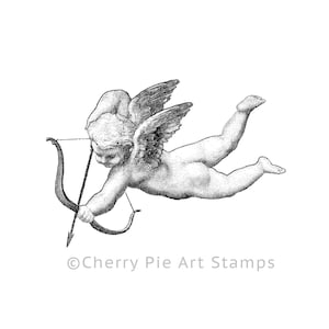 Raffaello&#39;s cherub/Cupid/angel- CLING rubber STAMP N403