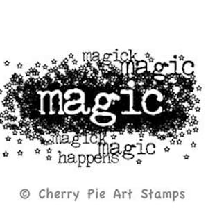 MAGIE GEBEURT- CLiNG ruBBer STAMP door Cherry Pie G226