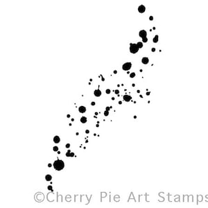 Spray de tinta - respingos - CLiNG Rubber STAMP da Cherry Pie G255