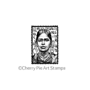 Indian Woman POSTOID- CLINIG RUBBer StaMP autorstwa Cherry Pie E192
