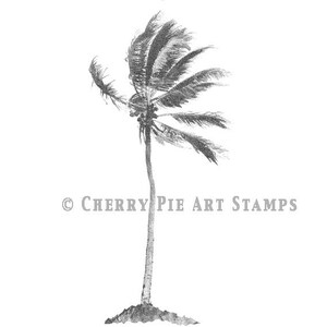 Palme - CLING Stempel von Cherry Pie Q529
