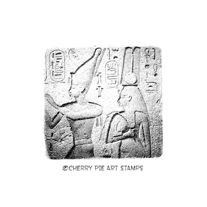 Relieve egipcio antiguo- CLiNG RuBBer STaMP por Cherry Pie Q489