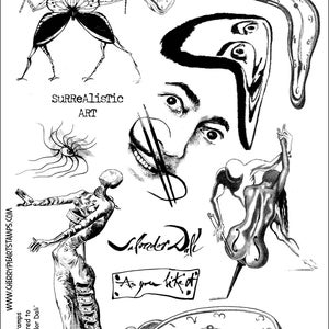 Wie Sie es mögen, schmelzen Dek, Dali, Schmetterling - Satz von unmontierten Stempel von Cherry Pie - Platte 13
