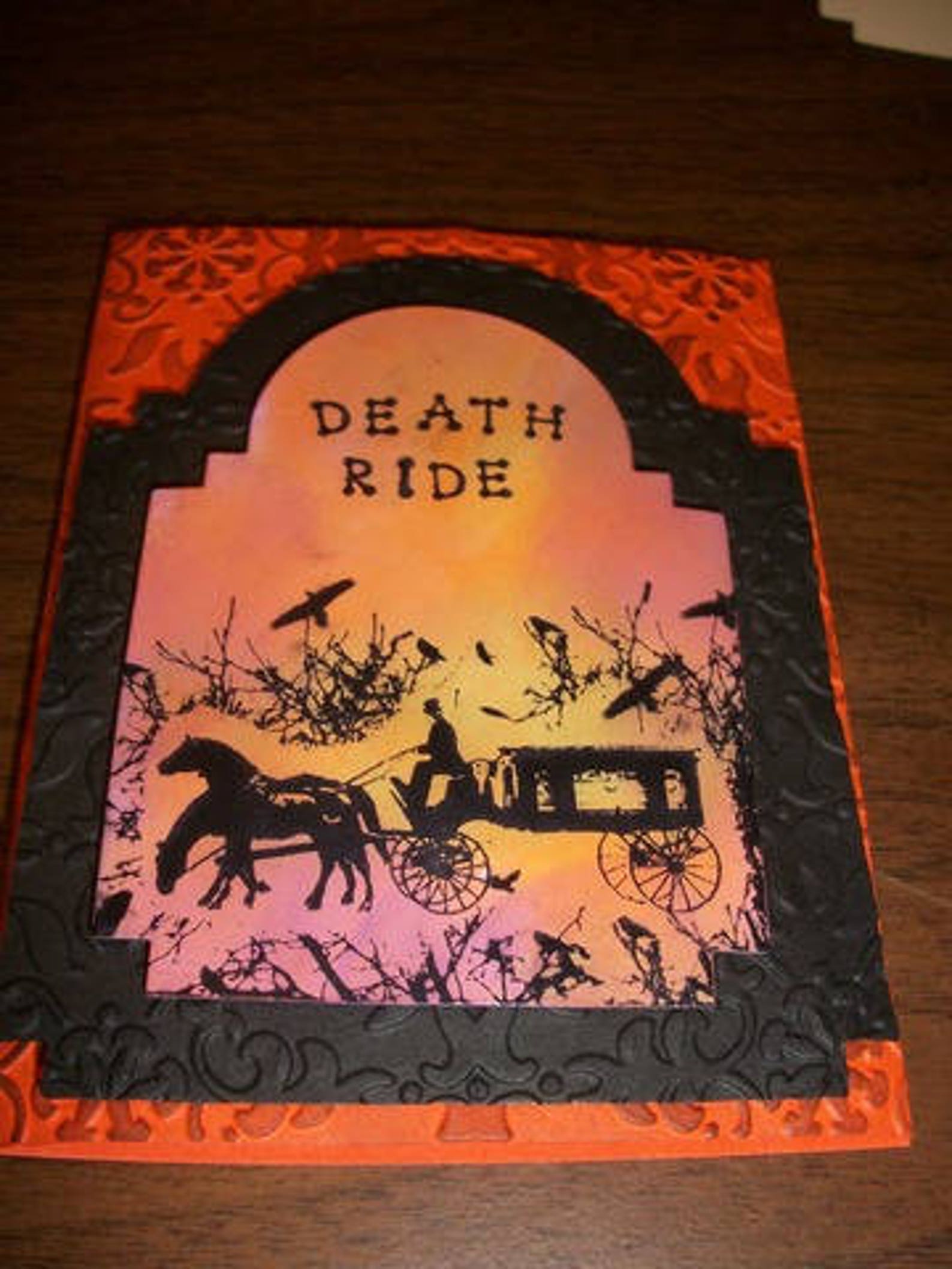 Carriage HEARSE Funeral Vehicle Cling Rubber Stamp by Etsy