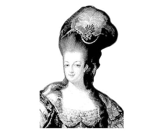 Marie Antoinette, Queen of France - CLING RuBBer STAMP by Cherry Pie R586