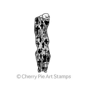 DEATH by Gustav KLIMT- CLiNG Rubber STAMP by Cherry Pie  Q454