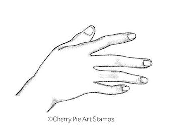 Venus hand -Venere di Botticelli - CLiNG RuBBer STAMP by Cherry Pie Q514