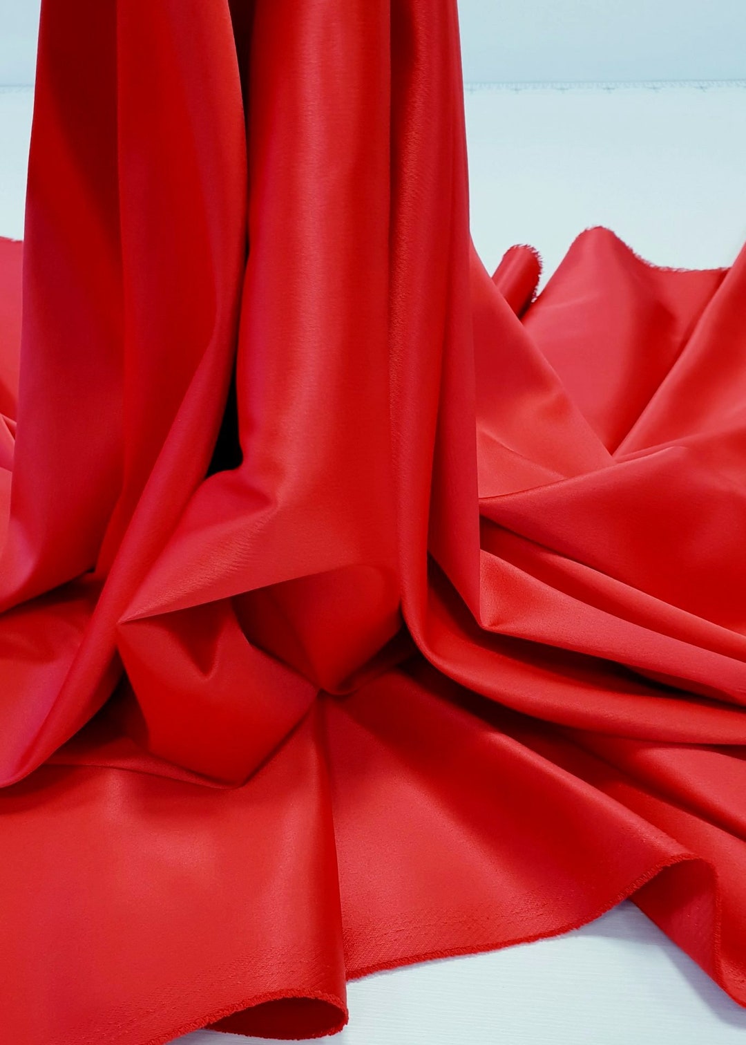 Red Heavy Silky Satin Fabric By Yard Satin For Wedding Etsy red-heavy-silky-satin-fabric-by-yard-satin-for-wedding-etsy
