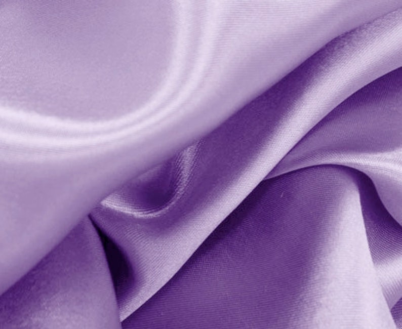 Lavender Silk Stretch Satin Fabric, Silk Luxury Lining Fabric, Wedding Evening Dress Silk Fabric