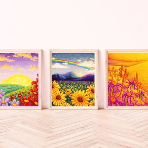 Spring Evenings Pixel Art Prints