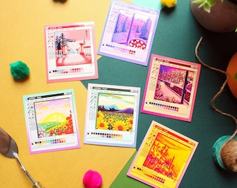 Pixel Art Paint Die-Cut Stickers