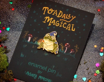 Toadally Magical Wizard Toad Enamel Pin
