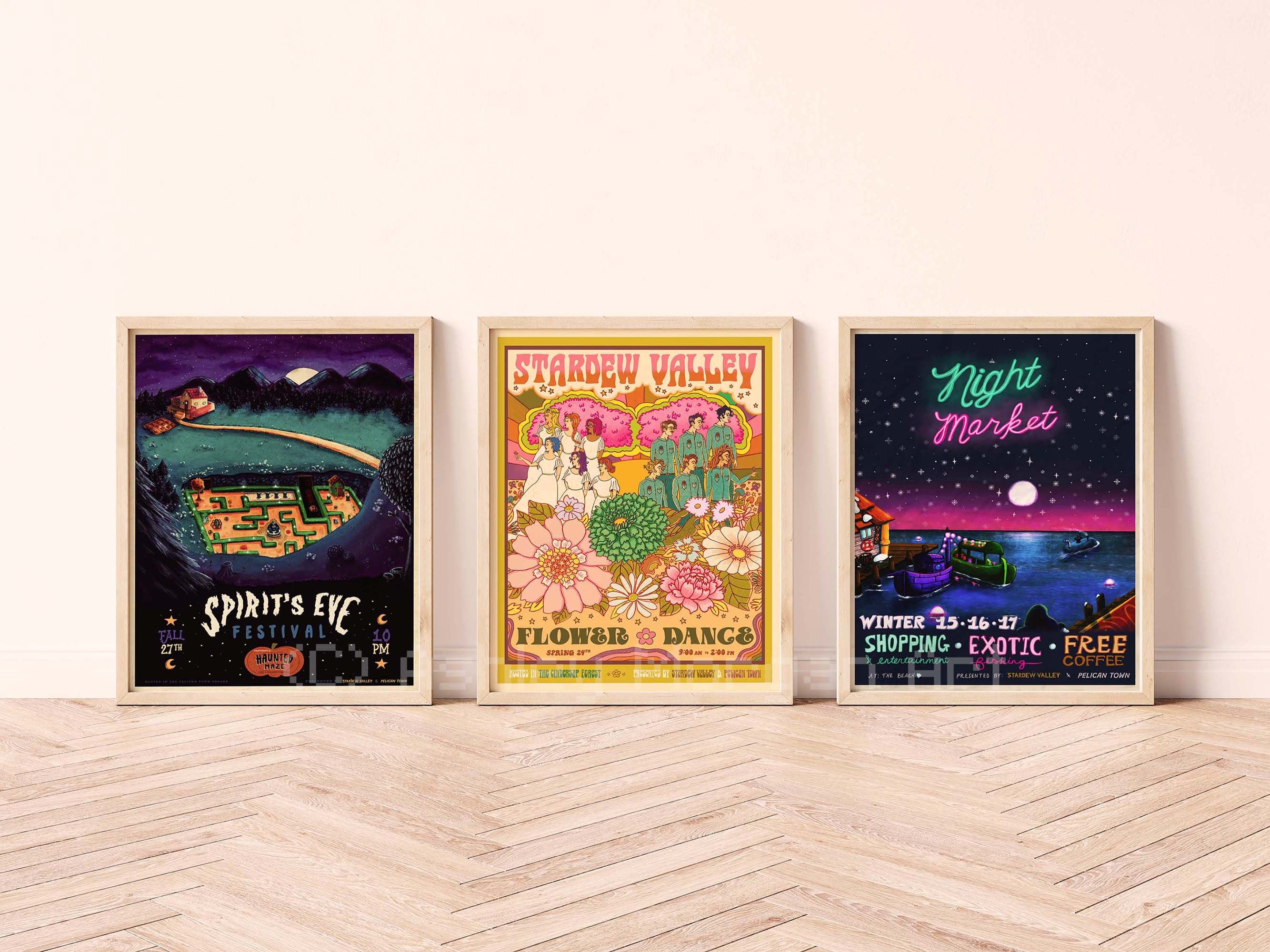 The Flower Dance Event Poster stardew Valley DIGITAL Etsy UK