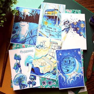 Mini-Inktober 2020 Art Print Set