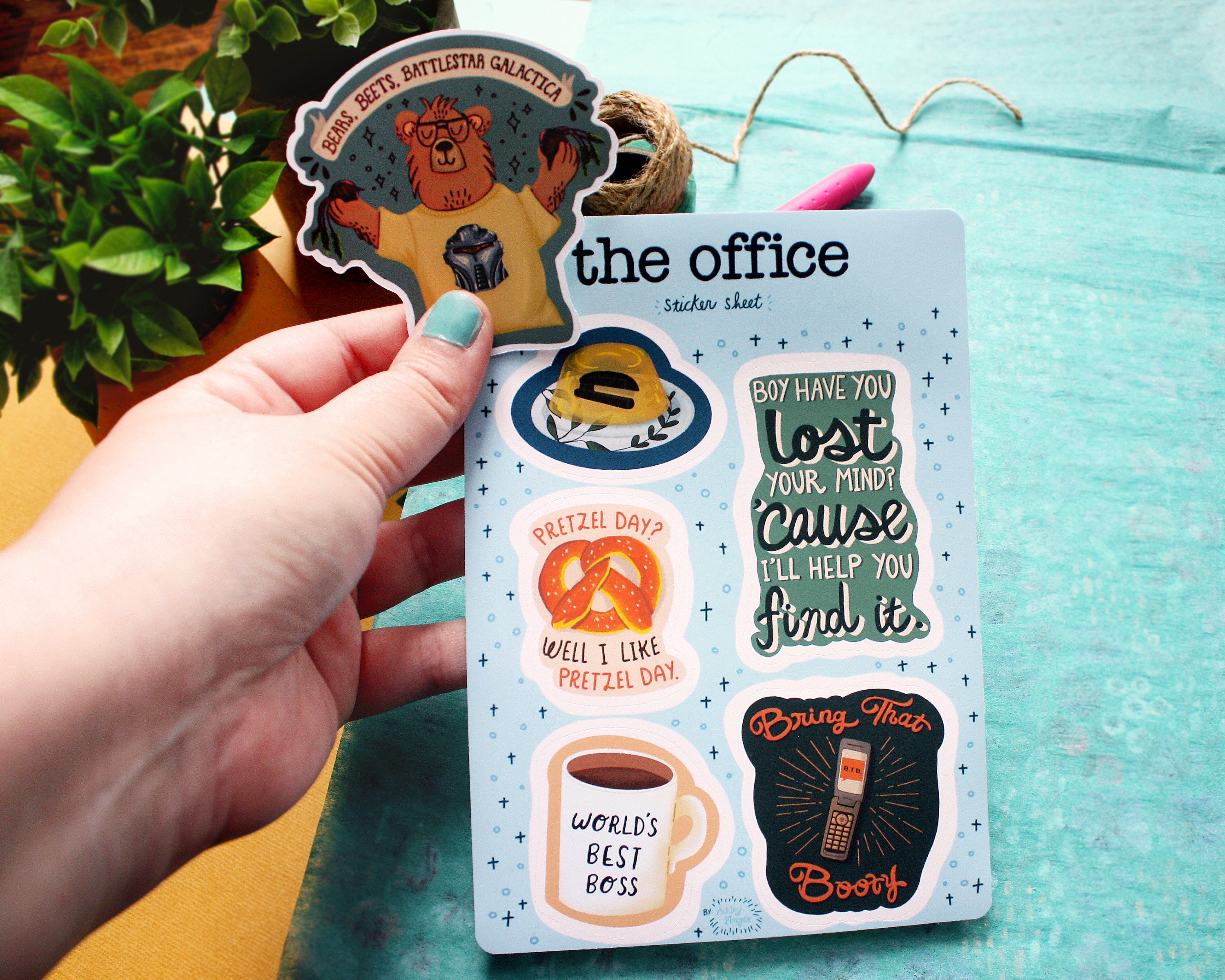 The Office Quotes Sticker Set Etsy