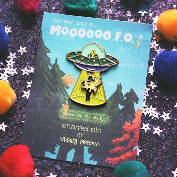 Oh No! It's a Mooooo.F.O. Enamel Pin