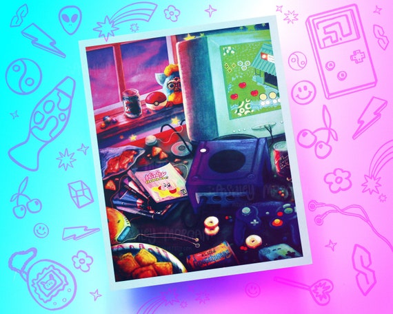 2000s Nostalgia Art Print