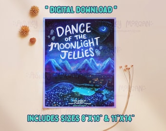 Póster Danza de las Gelatinas Luz de Luna - *DESCARGA DIGITAL*
