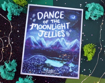 Manifesto dell'evento Dance of the Moonlight Jellies - Stampa artistica