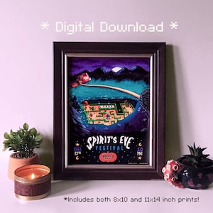 Plakat festiwalu Spirit's Eve (Stardew Valley) Wydruk artystyczny - *POBIERANIE CYFROWE*
