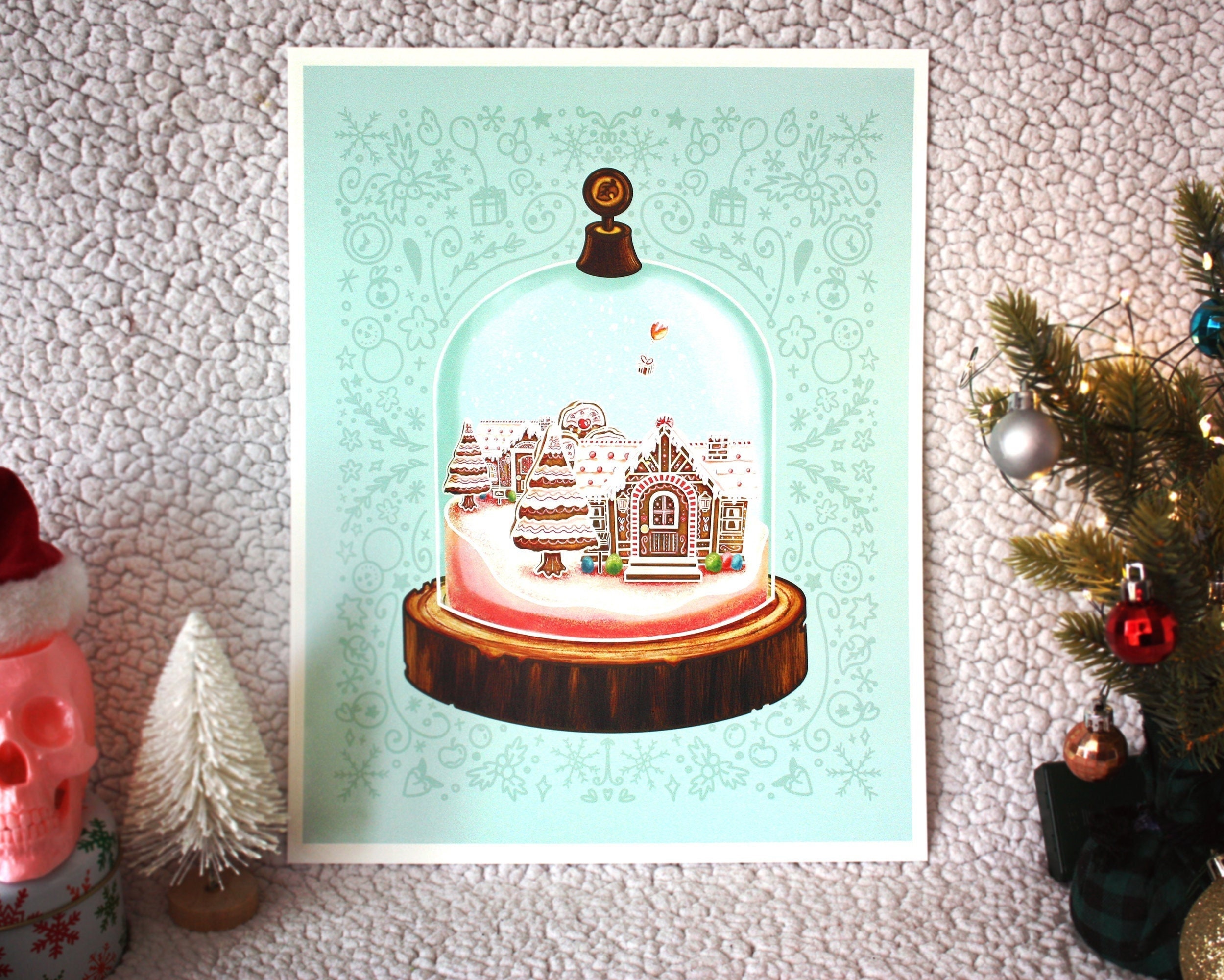 Gingerbread Crossing Art Print - Etsy
