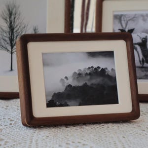 HSH Solid Wood Picture Frame | Rustic Walnut & Teak Photo Frame | 4x6 to 20x16 | Handmade Hardwood Frame | Anniversary, Wedding, Home Gift