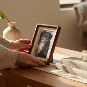 Solid Wood Picture Frame, Rustic Walnut Teak Beech Photo Frame, 2x3 to 10x12, Natural Wood Frame for Home Decor